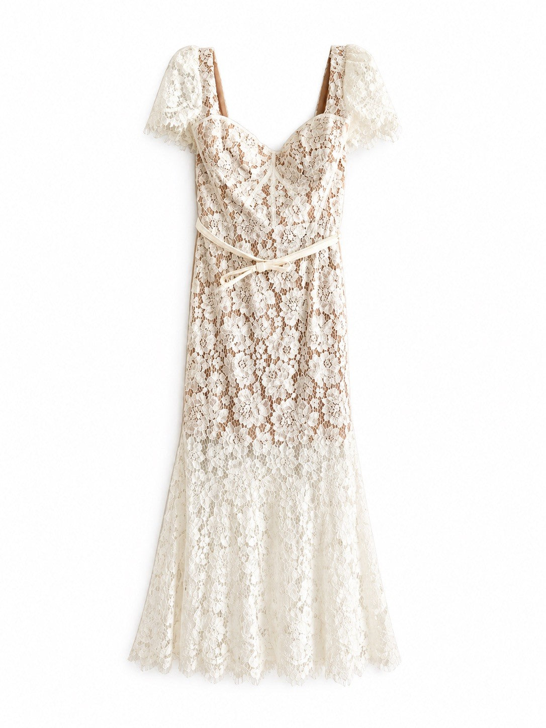 Vestido Blanco Encaje Boda Primera Comunión