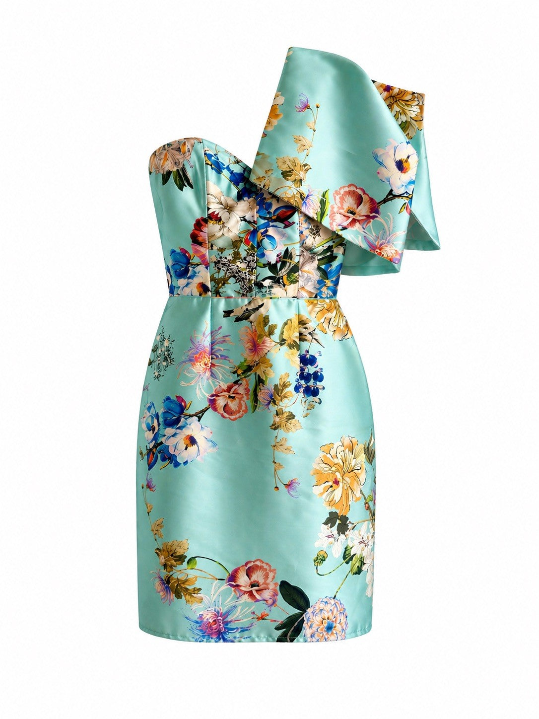 Vestido Floral Turquesa