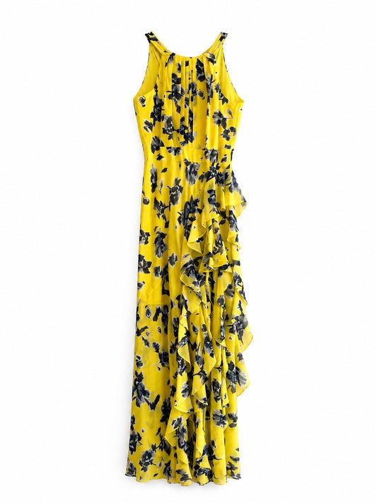 Vestido Amarillo Azul